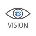 Auge mit Schriftzug Vision